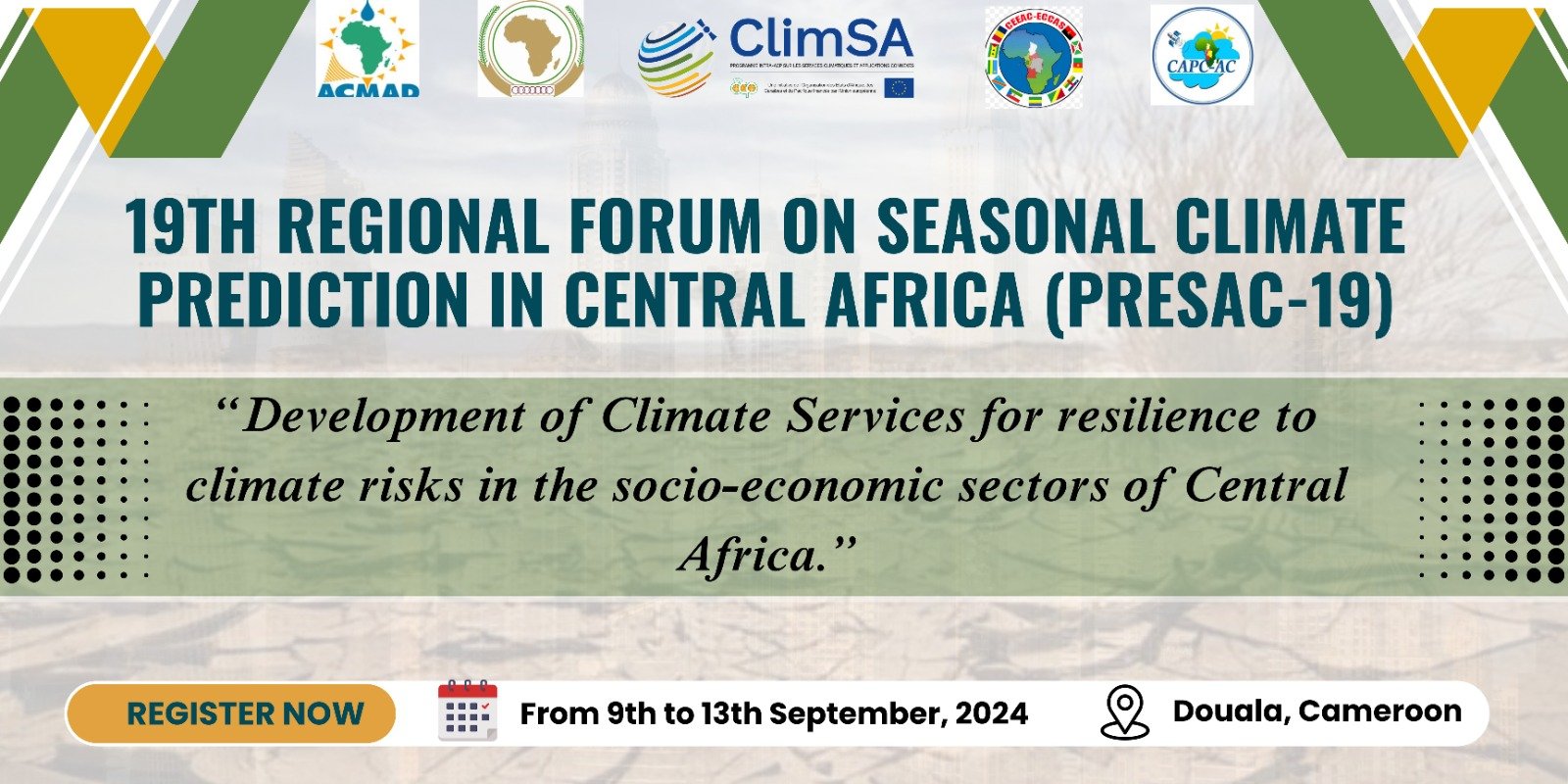 PRESAC-19: Development of Services for Climate Risk Resilience of Central African Socio-Economic Sectors